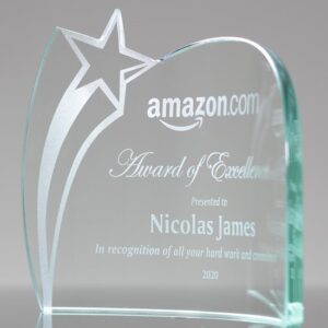 Star Jade Glass Plaques