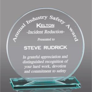 Jade Glass Plaque  and Award Gift
